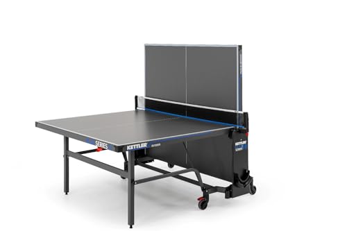 KETTLER K10 Outdoor Profi-Tischtennisplatte | Qualität - Made in GERMANY (TÜV-geprüft) | Wetterfest | Zusammenklappbar & leicht verstaubar | 6mm Melaminharzplatte | Sichere Lieferung | leichter Aufbau - 7