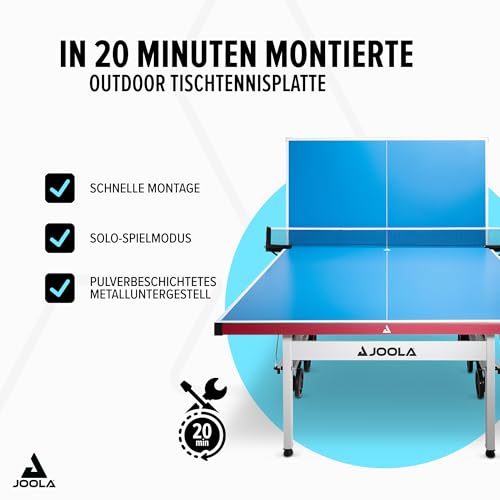 JOOLA 11650 Tischtennistisch ALUTERNA – Profi Outdoor Tischtennisplatte Wetterfest - 2