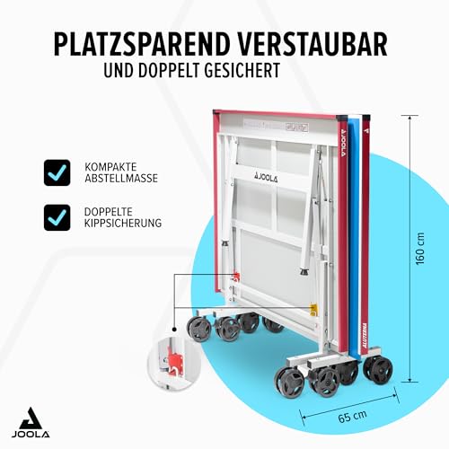JOOLA 11650 Tischtennistisch ALUTERNA – Profi Outdoor Tischtennisplatte Wetterfest - 6