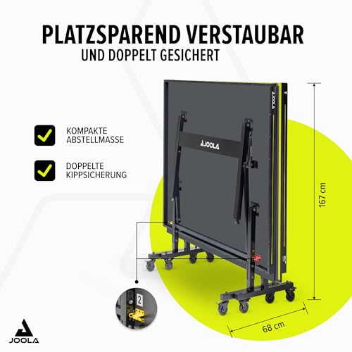 JOOLA Tischtennisplatte Inside J18 Tischtennistisch Indoor klappbares Untergestell - 6