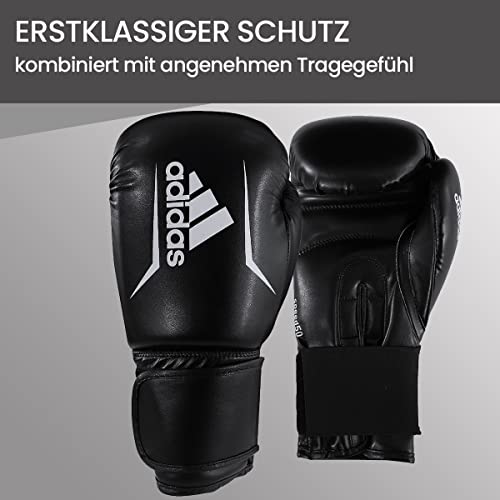 adidas Unisex – Erwachsene Boxing Kit Boxset, Schwarz, Boxsack: 80cm Handschuhe: 10oz - 4
