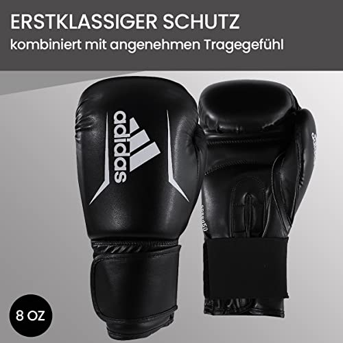 adidas Unisex Jugend Youth Boxing Boxset, Schwarz, Boxsack: 75 x 30 cm - Boxhandschuhe 8 oz EU - 3