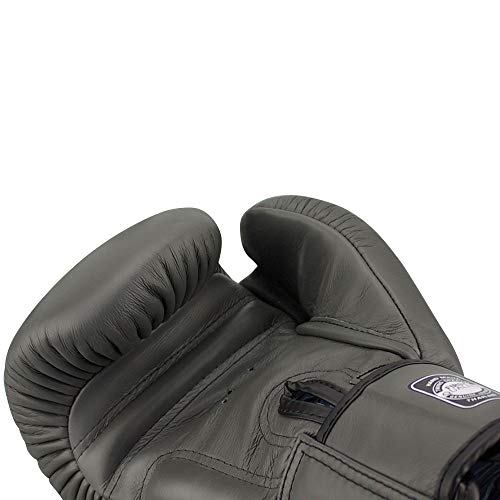 Twins Special Boxhandschuhe, Leder, BGVL-3, grau Größe 10 Oz - 3