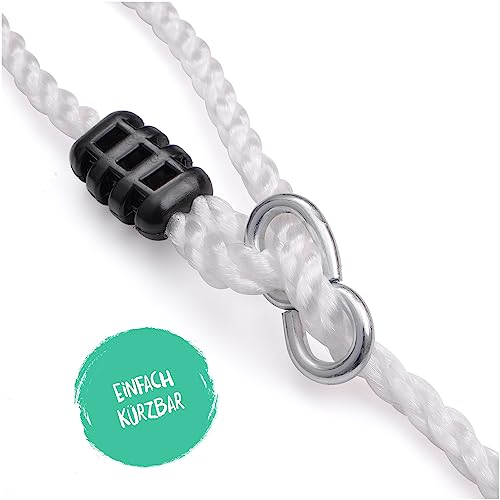 KLEINTOBER I premium Holz Turnringe für Kinder & Erwachsene I Outdoor & Indoor I Ringe I verstellbare Höhe I mit Anleitung für Fitness & Sport I mit Urkunde für Motivation I ideal für Geschenke - 7