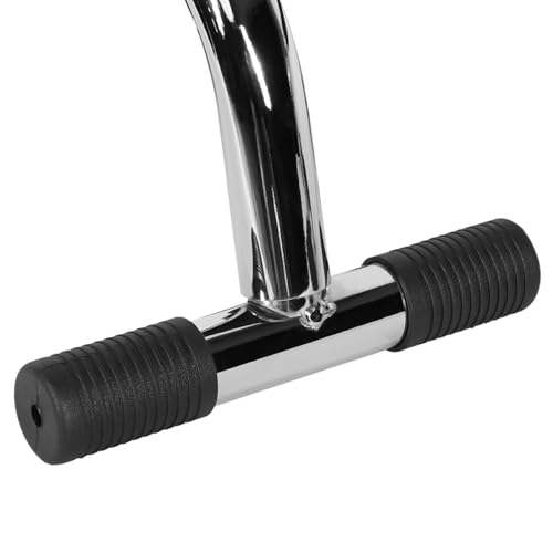 GORILLA SPORTS® Liegestützgriffe - 2er Set, rutschfest, Verchromt, Ergonomisch, Schaumstoffgriff - Push Up Griffe, Push up Bars, Liegestützen, Parallettes, Liegestützstangen - 7