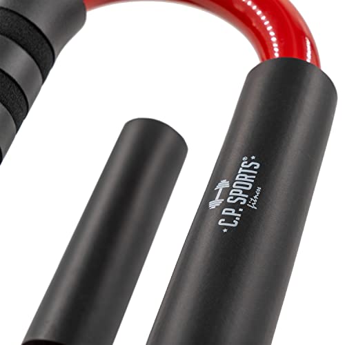 C.P.Sports Premium Liegestützgriffe – Push Up Bars | handgelenkschonende Griffe für Liegestütze Fitness Krafttraining Sport | ideal für Home Gym Workout zuhause | ergonomisch & gepolstert | 2er Set - 3