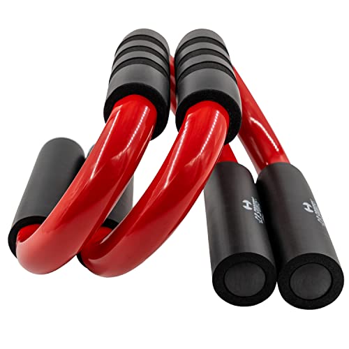 C.P.Sports Premium Liegestützgriffe – Push Up Bars | handgelenkschonende Griffe für Liegestütze Fitness Krafttraining Sport | ideal für Home Gym Workout zuhause | ergonomisch & gepolstert | 2er Set - 5