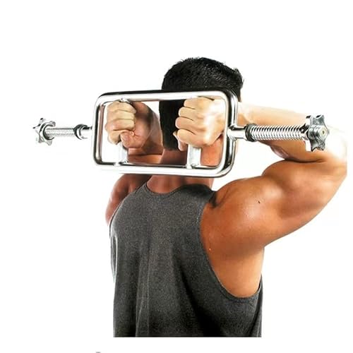 bimiti Trizepstrainer – Ø 25mm, Trizeps Hantelstange, Rahmenhantel mit 2 Sternverschlüsse - 2