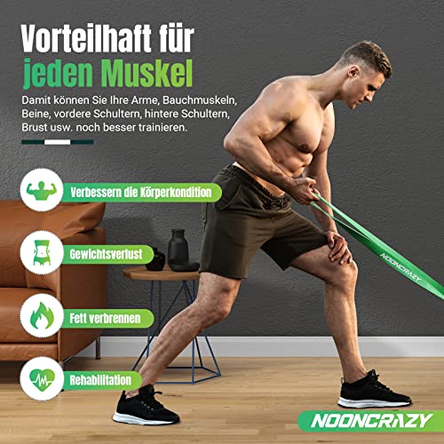 Resistance Bands, 4 Verschiedene Ebenen Widerstandsbänder mit Türanker und Handgriffen, Fitnessbänder für Kraftraining, Training, Physiotherapie, Yoga für Männer und Frauen - 2