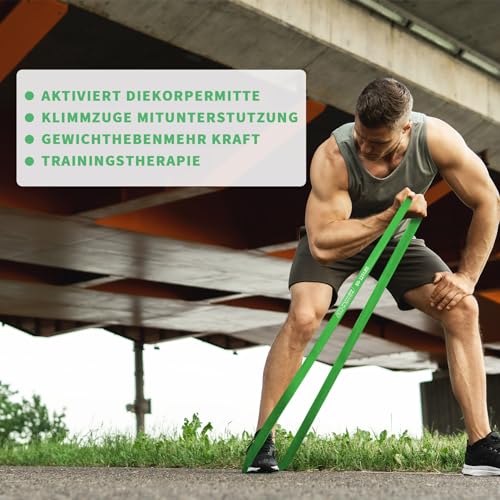 POWER GUIDANCE Resistance Bands,Widerstandsbänder 5er-Set für Kraftraining Inklusive Tragetasche,Pull Up Fitnessbänder,Bänder Krafttraining für Fitness/Sport/Muskelaufbau/Klimmzug/Yoga/Crossfit - 4