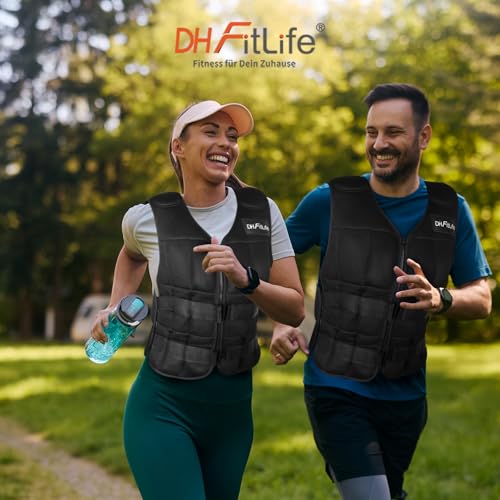 DH FitLife Verstellbare Gewichtsweste 20KG zum Muskelaufbau u. Krafttraining - 7