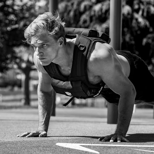 Eric Flag – Gewichtsweste 20kg oder 10kg, Herausnehmbare Metall-Gewichte - 3