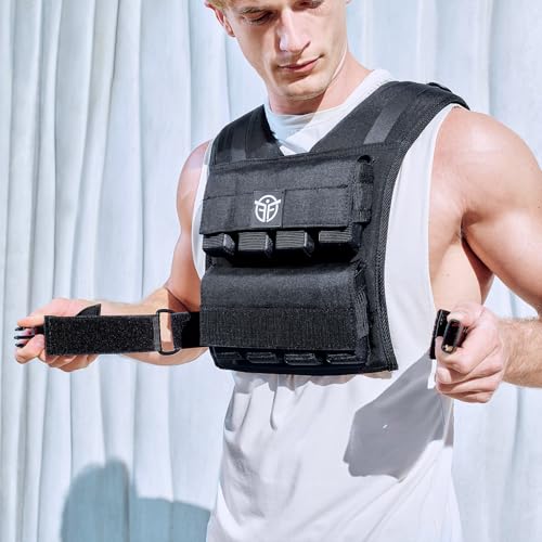 Eric Flag – Gewichtsweste 20kg oder 10kg, Herausnehmbare Metall-Gewichte - 5