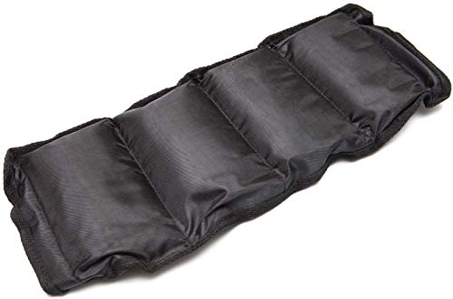 Sporttrend 24® Gewichtsmanschetten 0,5kg, 0,75kg, 1kg, 1,5kg, 2kg, 2,5kg, 3kg, 3,5kg, 4kg, 4,5kg, 5kg im 2er Set - maximaler Halt durch starken Klettverschluss, Fußgewichte, (Schwarz, 2 x 1,5kg) - 4