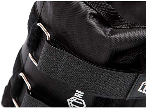 Sporttrend 24® Gewichtsmanschetten 0,5kg, 0,75kg, 1kg, 1,5kg, 2kg, 2,5kg, 3kg, 3,5kg, 4kg, 4,5kg, 5kg im 2er Set - maximaler Halt durch starken Klettverschluss, Fußgewichte, (Schwarz, 2 x 1,5kg) - 5