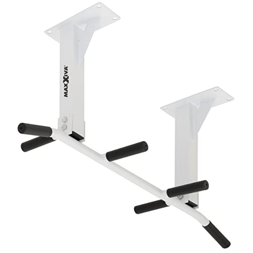 MAXXIVA Klimmzugstange für Deckenmontage hellgrau Workout Kraftübungen Bodybuilding Fitness-Training Reckstange Multifunktionen - 7