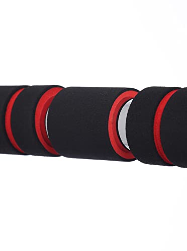 matatasports Klimmzugstange mit Handpolster - Türreck-Stange ohne Schrauben - Reckstange für den Türrahmen - Bestes Muskel-Oberkörper-Training für Zuhause - 61-100cm Fitnessstange aus Edelstahl - 2