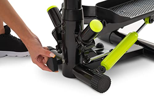 Hop-Sport Stepper HS-055S, Side Stepper perfekt für Zuhause, mit verstellbarem Haltegriff und Trainingsbändern, verstellbare Tritthöhe - 9