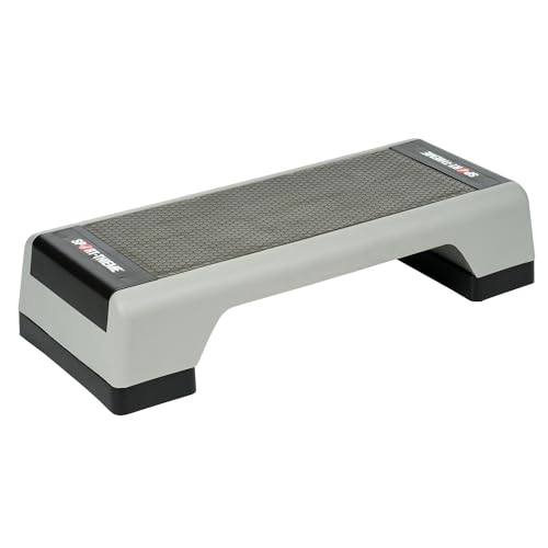 Sport-Thieme Aerobic-Stepper, Steppbrett | Rutschfestes, Höhenverstellbares Trainings Stepbench für zu Hause | Bis 100 kg belastbar | In Zwei Größen | Grau o. Blau | Markenqualität - 2