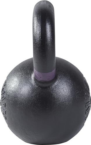 GORILLA SPORTS® Kettlebell - 4kg, 8kg, 12kg, 16kg, 20kg, 24kg, 28kg, 32kg Gewichte, Gusseisen, Schwarz mit Farbmarkierungen - Kugelhantel, Kugelgewicht, Schwunghantel, Krafttraining Gewichten - 3
