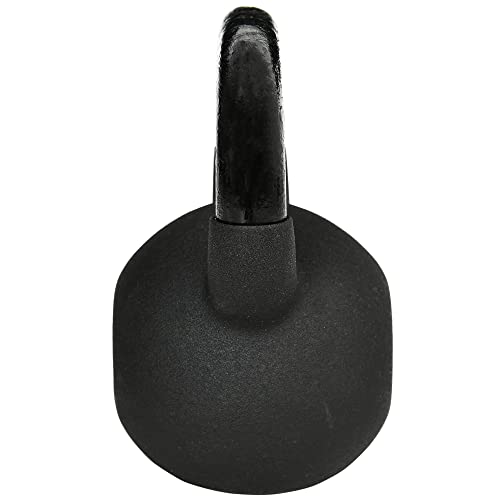 HOMCOM 12 KG Kettlebell Kugelhantel aus Gusseisen mit Neoprenbeschichtung Bodenschonende Schwunghantel Gewichtkugel für Gewichtheben, Konditionierung, Kraft- und Kerntraining Schwarz - 8