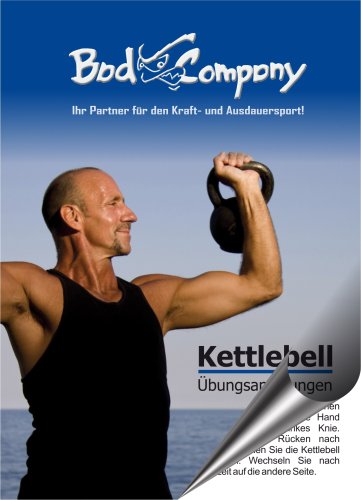 Bad Company Kettlebell I Kugelhantel aus Kunststoff I Schwunghantel Workout in verschiedenen Gewichtsstufen I 16 kg (Black & White) - 3
