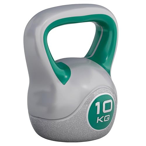GORILLA SPORTS® Kettlebell - 2kg, 3kg, 4kg, 5kg, 6kg, 8kg, 10kg, 12kg, 14kg, 16kg, 18kg, 20kg Gewichte, Einzeln/Set, mit/ohne Ablage, Kunststoff - Kugelhantel, Schwunghantel, Kugelgewicht - 3