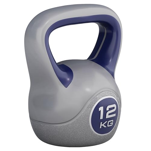 GORILLA SPORTS® Kettlebell - 2kg, 3kg, 4kg, 5kg, 6kg, 8kg, 10kg, 12kg, 14kg, 16kg, 18kg, 20kg Gewichte, Einzeln/Set, mit/ohne Ablage, Kunststoff - Kugelhantel, Schwunghantel, Kugelgewicht - 4