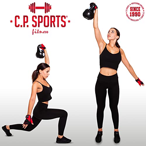 C.P.Sports Kettlebell Kugelhantel Vinyl Handgewicht Gymnastik, Kettle Bell, Kettlebells, Schwunghantel 2kg 3kg 4kg 5kg 6kg 8kg 10kg 12kg 14kg 16kg 18kg 20kg (3 KG) - 3