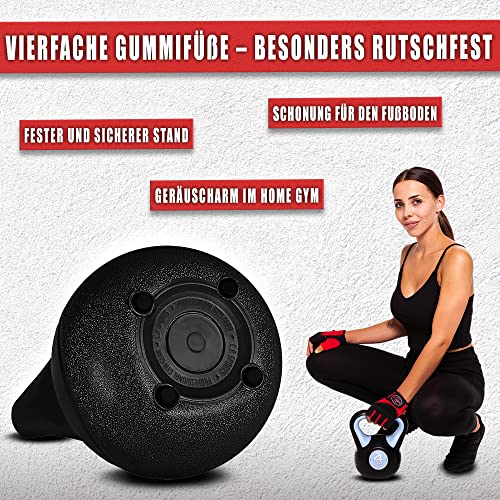 C.P.Sports Kettlebell Kugelhantel Vinyl Handgewicht Gymnastik, Kettle Bell, Kettlebells, Schwunghantel 2kg 3kg 4kg 5kg 6kg 8kg 10kg 12kg 14kg 16kg 18kg 20kg (3 KG) - 6