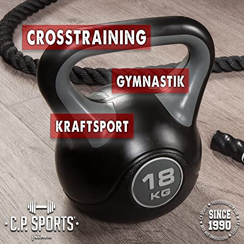 C.P.Sports Kettlebell Kugelhantel Vinyl Handgewicht Gymnastik, Kettle Bell, Kettlebells, Schwunghantel 2kg 3kg 4kg 5kg 6kg 8kg 10kg 12kg 14kg 16kg 18kg 20kg (3 KG) - 7