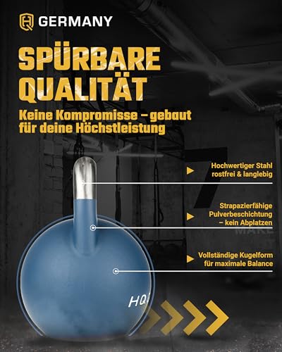 HQ Germany® Competition Kettlebell | 8-36kg | Sets | Edelstahl Griff | Gewicht:+Starter-Set (12+16KG) - 4