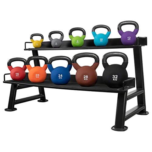Sport-Tec Kettlebell-Set 11-TLG., 4-32 kg inkl. Ablage - 6