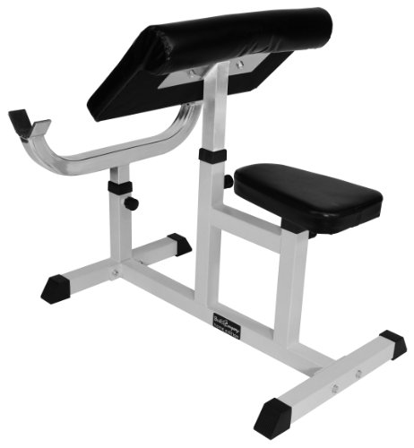 Bad Company Scott Curler I Hantelbank für isoliertes Bizeps- und Unterarmtraining mit SZ-Hanteln und Langhantelstangen I Max. Gewichtsbelastung bis zu 250 kg I BCA-20 - 2