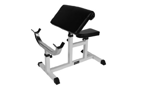 Bad Company Scott Curler I Hantelbank für isoliertes Bizeps- und Unterarmtraining mit SZ-Hanteln und Langhantelstangen I Max. Gewichtsbelastung bis zu 250 kg I BCA-20 - 4