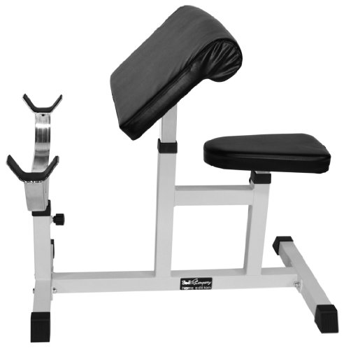 Bad Company Scott Curler I Hantelbank für isoliertes Bizeps- und Unterarmtraining mit SZ-Hanteln und Langhantelstangen I Max. Gewichtsbelastung bis zu 250 kg I BCA-20 - 7