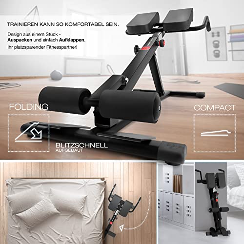 Sportstech 6in1 Bauch- und Rückentrainer | Deutsche Qualitätsmarke | Krafttraining Zuhause | Rückenstrecker verstellbar | Bauch Beine Po Trainingsgerät für Home Gym | BRT150 | Preis-Leistungs-Sieger - 3