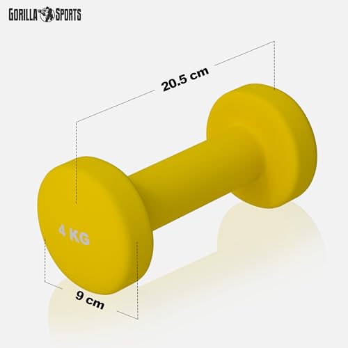 GORILLA SPORTS® Neopren Kurzhanteln – 2er Set, Hantelbaum, 2×0,5kg, 2x1kg, 2x2kg, 2x3kg, 2x4kg, 2x5kg, 31kg Komplettset - 2