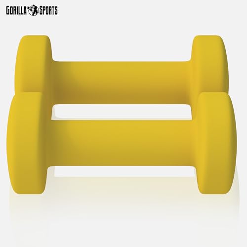 GORILLA SPORTS® Neopren Kurzhanteln – 2er Set, Hantelbaum, 2×0,5kg, 2x1kg, 2x2kg, 2x3kg, 2x4kg, 2x5kg, 31kg Komplettset - 5