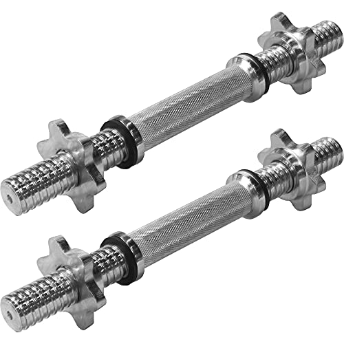 GORILLA SPORTS® Kurzhanteln 2er Set - 20kg Gewichte, mit Koffer, 8 Hantelscheiben aus Gusseisen, Stange 30mm, Griff gerändelt, Sternverschlüsse - Hantelkoffer, Kurzhantelset, Hantelset, Kurzhantel - 6