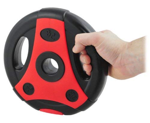 Bad Company K-Grip Kurzhantel Set I Hantelscheiben 30/31 mm mit Griffen, zwei Kurzhantelstangen inkl. Sternverschlüssen I 30 kg (2 x 15 Kg) - 3