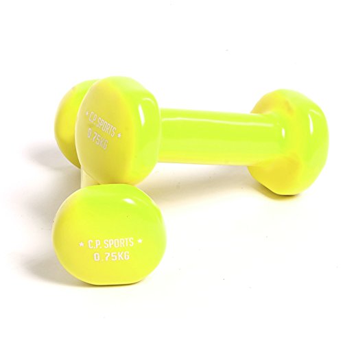 C.P.Sports Gymnastikhanteln | Kurzhanteln 2er Set - Gewichte von 0,5kg bis 12kg | Hanteln für Damen & Herren | Hantelset für Sport, Fitness, Kraftraining, Workout, Home Gym | 0,75 KG - Paar - 3