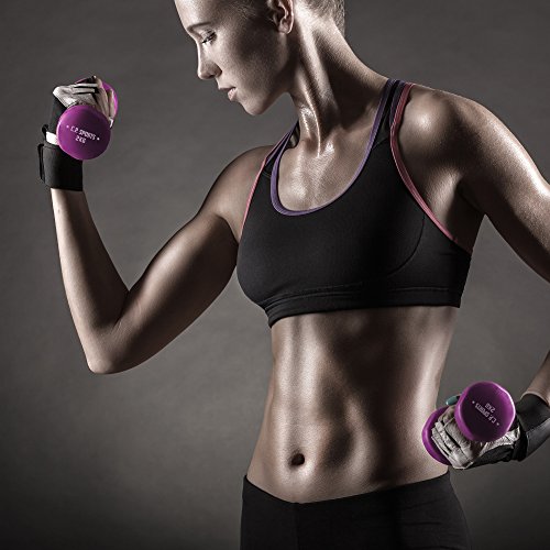 C.P.Sports Gymnastikhanteln + Fitness Handtuch mit Tasche | 2er Set - Kurzhanteln Gewichte | Hanteln/Dumbbells Damen/Herren | Hantelset für Sport, Fitness, Gymnastik, Kraftraining | 2X 6KG - 4