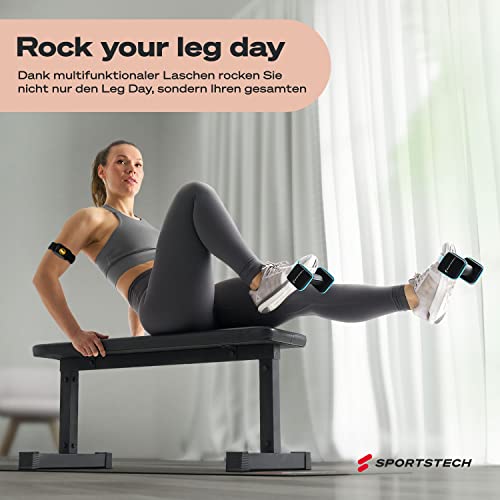 Sportstech Hanteln AH100 | Deutsche Qualitätsmarke | Kurzhantel 2er-Set mit innovativen Schlaufen & Liegestützfunktion | wahlweise 1-5 KG | Damen & Herren Kurzhanteln | (2 x 2.5 kg) - 8