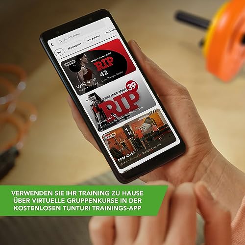 Tunturi Hantelset für Aerobic - Pumpset 20 kg - Hantelset, Hantelset mit Langhantel - Hantelscheiben und Federverschlüsse - Krafttraining - 6