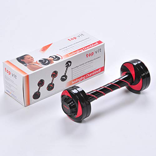 top vit Swinging Dumbbell I schwingende Hantel mit Mehrfachfunktion zur Stimulierung von tieferliegenden Muskeln I 1 Stück I Gewicht: 1,5 kg I Farbe: orange - 3