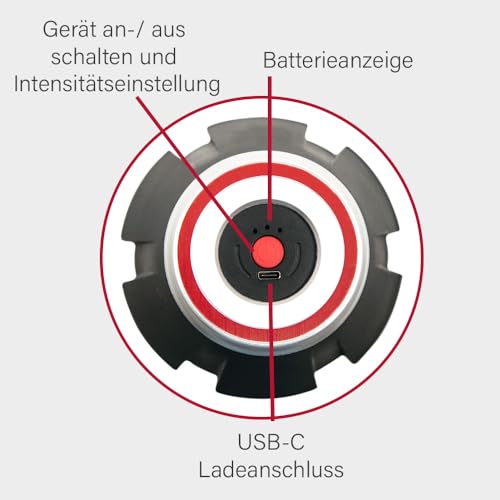 Vibrationshantel Casada PowerVib 2-3 kg – vibrierende Einhand-Freihantel für noch bessere Ergebnisse beim Abnehmen, dem Krafttraining und Fitness-Übungen Zuhause auch ohne Fitnessstudio - 5