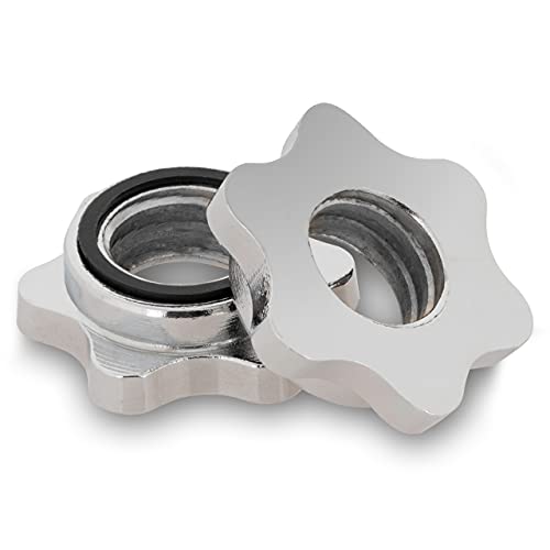 MAXXIVA® Super SZ Curlstange 120 cm Krafttraining Zugstange Stahl silber verchromt Sternverschluss Workout Bodybuilding Fitness Gewichtheben - 3