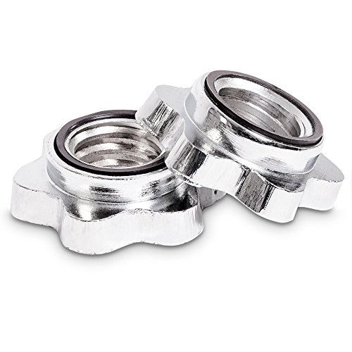 C.P. Sports SZ - Stange 30 mm Hantelscheiben Aufnahme mit und ohne Gewinde - Länge: 115-120 cm Curlstange inkl. Hantelverschluß, verchromt & gerändelt (SZ-Stange mit Gewind) - 4