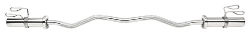 Oly. SZ-Hantelstange 121 cm Curl Curlstange inkl. Federverschlüssen 50/51 mm Chrom - 2